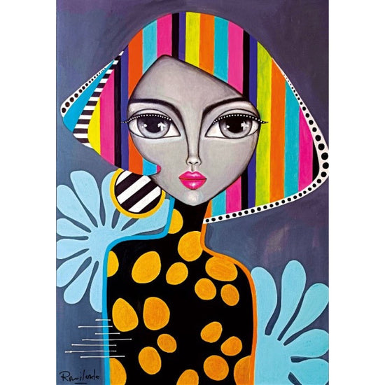 Magnolia Colorful Girl Romi Lerda 1000pc Jigsaw Puzzle