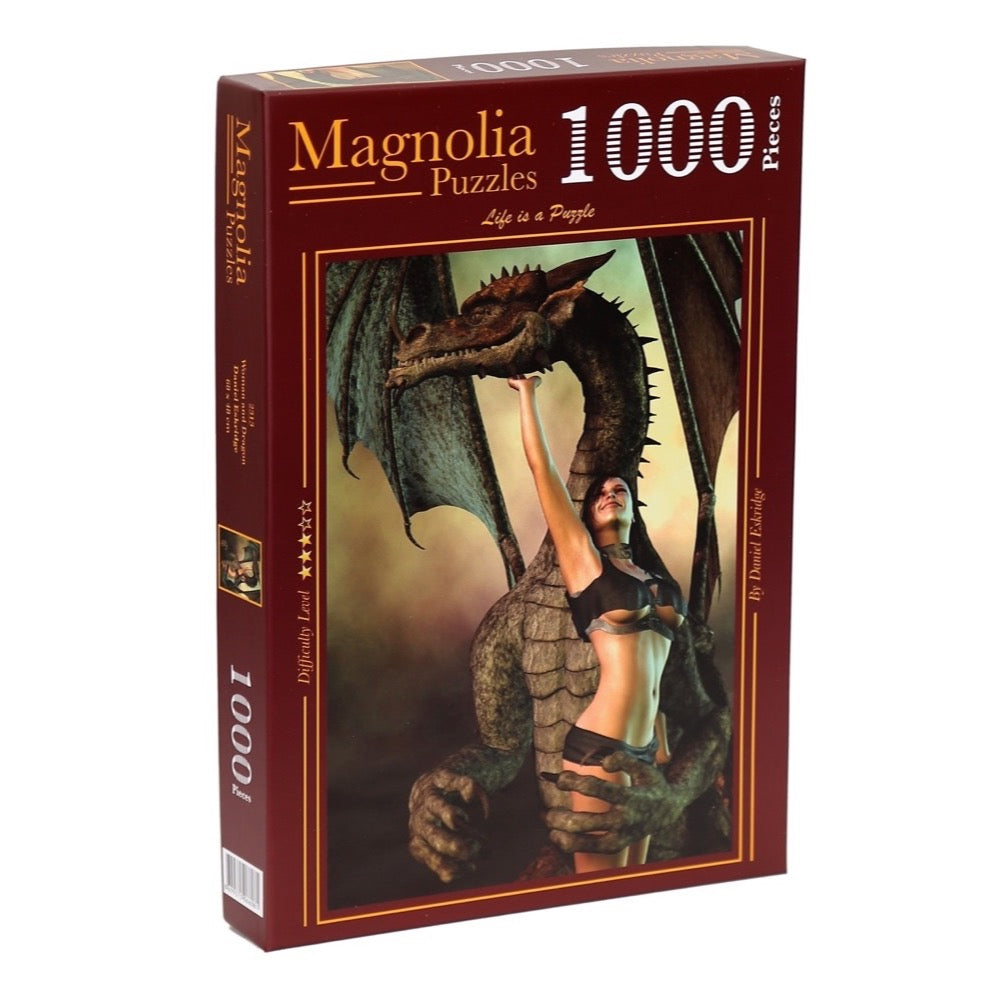 Magnolia Woman and Dragon 1000pc Jigsaw Puzzle