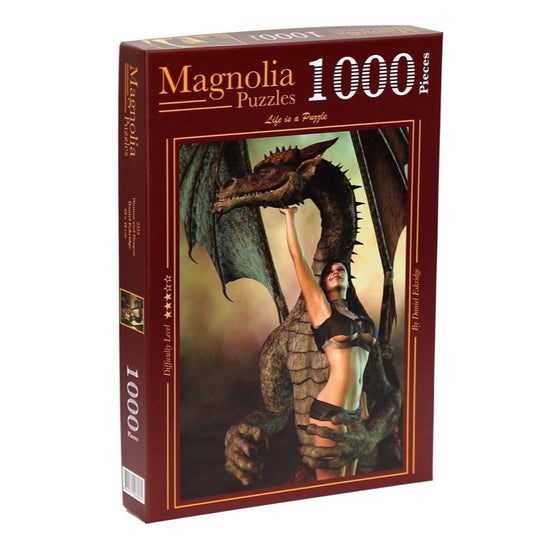 Magnolia Woman and Dragon 1000pc Jigsaw Puzzle