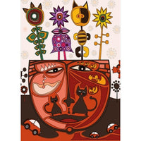 Magnolia Surrealist Cat 1000pc Jigsaw Puzzle