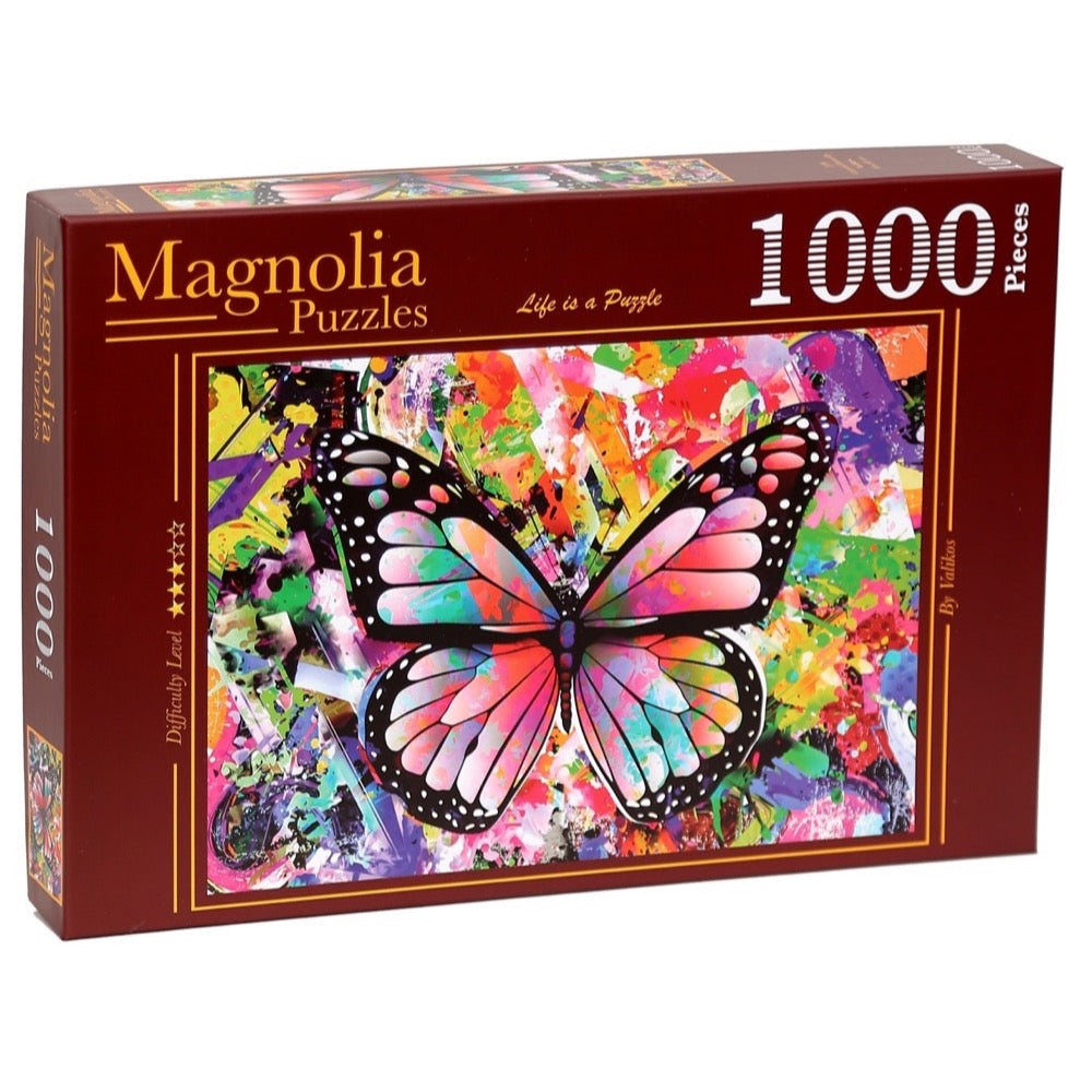 Magnolia Colorful Butterfly 1000pc Jigsaw Puzzle
