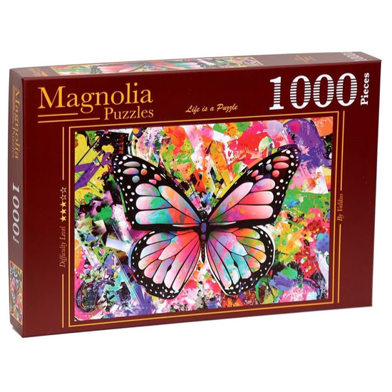 Magnolia Colorful Butterfly 1000pc Jigsaw Puzzle