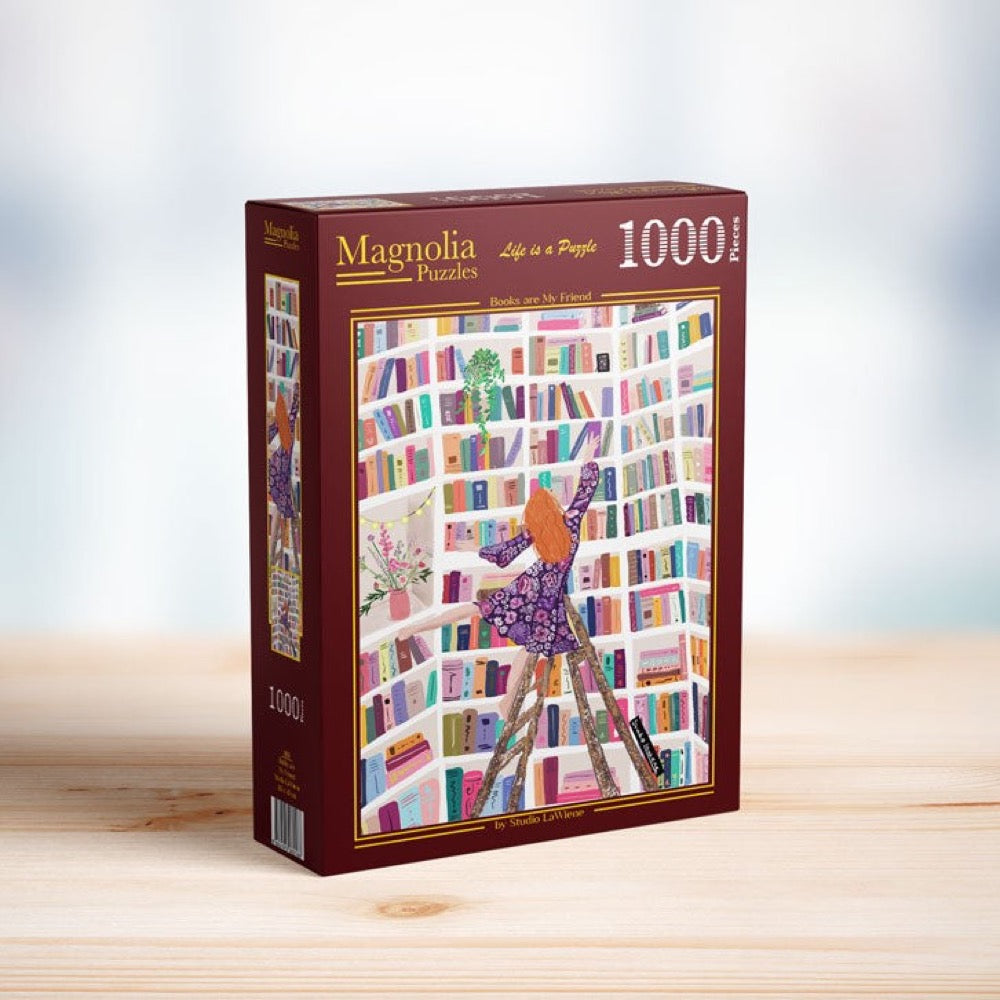 Magnolia Books are My Friend Studio LaWiene 1000pc Jigsaw Puzzle