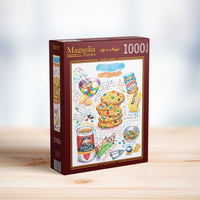 Magnolia Monster Cookies Lucile Prache 1000pc Jigsaw Puzzle