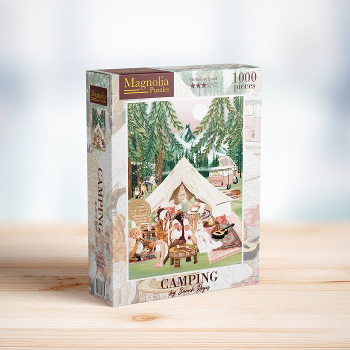 Magnolia Camping Sarah Reyes Special Edition 1000pc Jigsaw Puzzle