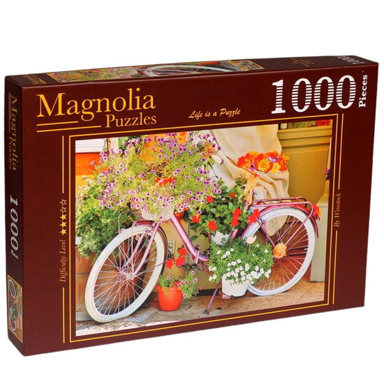 Magnolia Bicycle with Flowers 1000pc Jigsaw Puzzle