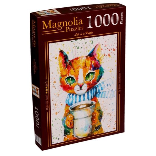Magnolia Colorful Cat 1000pc Jigsaw Puzzle