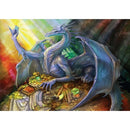 Magnolia Blue Dragon and Treasure 1500pc Mini Jigsaw Puzzle
