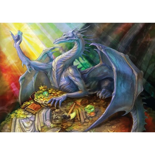 Magnolia Blue Dragon and Treasure 1500pc Mini Jigsaw Puzzle