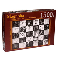 Magnolia Otuz Damali/Kareler Trente 1500pc Jigsaw Puzzle