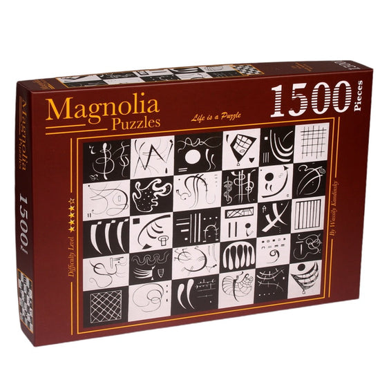 Magnolia Otuz Damali/Kareler Trente 1500pc Jigsaw Puzzle