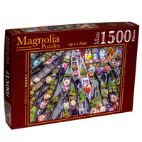 Magnolia Yuzen Pazar Floating Market 1500pc Mini Jigsaw Puzzle