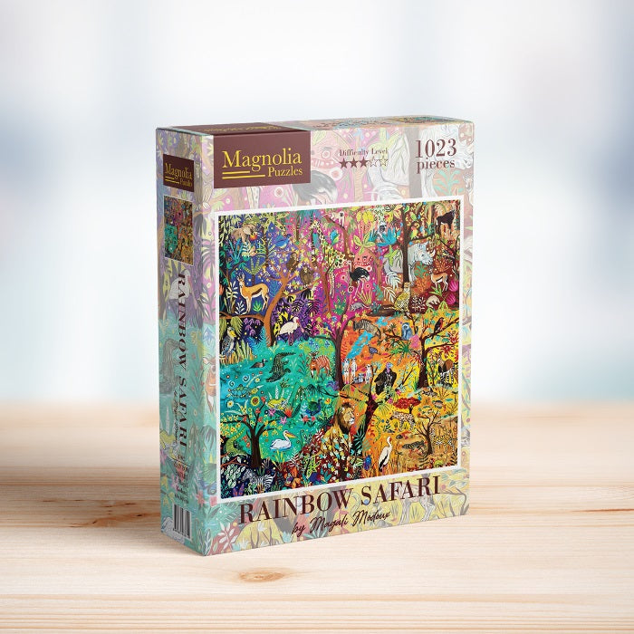 Magnolia Rainbow Safari Magali Modoux Special Edition 1000pc Jigsaw Puzzle