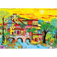 Magnolia Houses in the Forest Magali Modoux 1000pc Jigsaw Puzzle