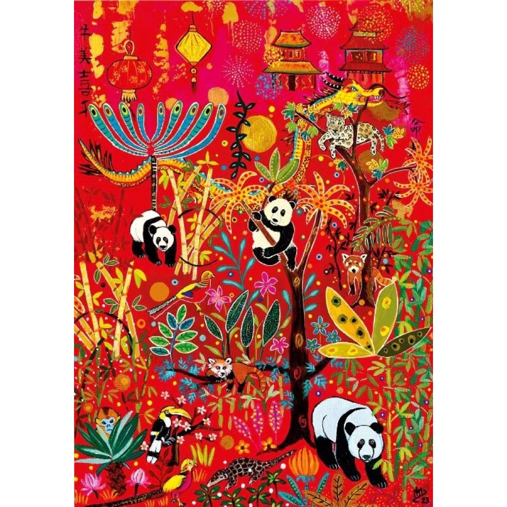 Magnolia Pandas Magali Modoux 1000pc Jigsaw Puzzle