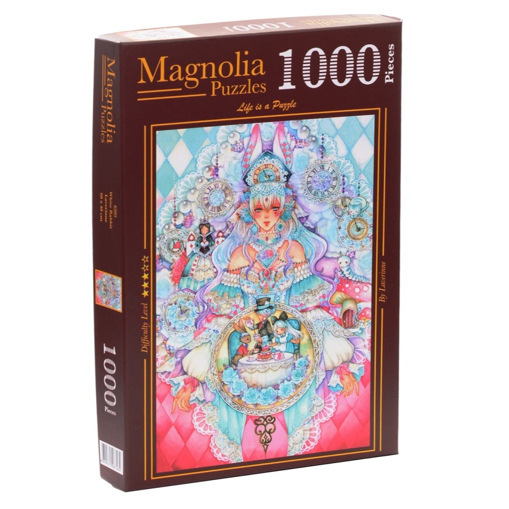 Magnolia White Rabbit Laverinne Special Edition 1000pc Jigsaw Puzzle