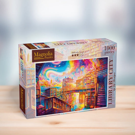 Magnolia Library City Elif Hurdogan Special Edition 1000pc Jigsaw Puzzle