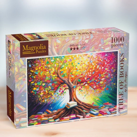 Magnolia Tree of Books Elif Hurdogan Special Edition 1000pc Jigsaw Puzzle