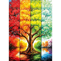 Magnolia Tree in Autumn Elif Hurdogan Special Edition 1000pc Jigsaw Puzzle