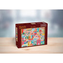 Magnolia Colorful Houses Shanya Bharti 1000pc Jigsaw Puzzle