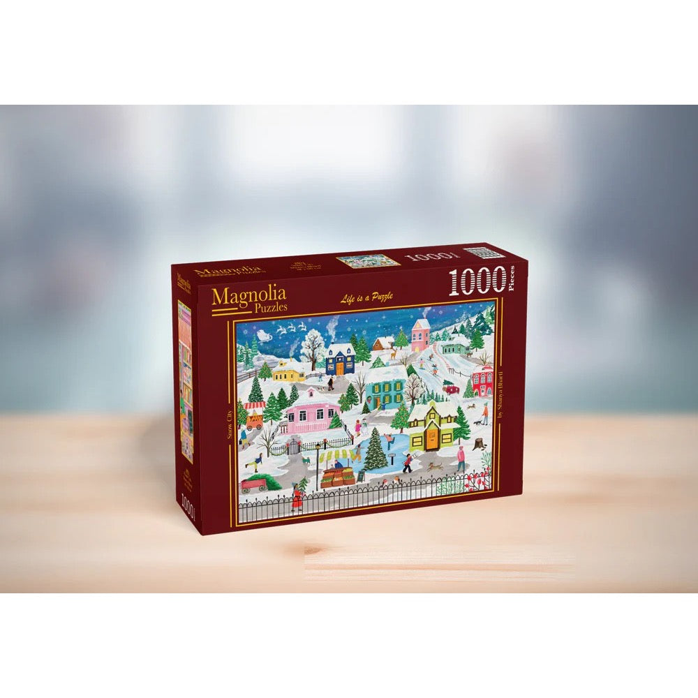Magnolia Snow City Shanya Bharti 1000pc Jigsaw Puzzle
