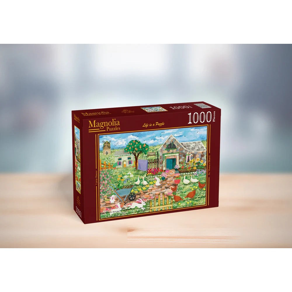 Magnolia Farm House Shanya Bharti 1000pc Jigsaw Puzzle