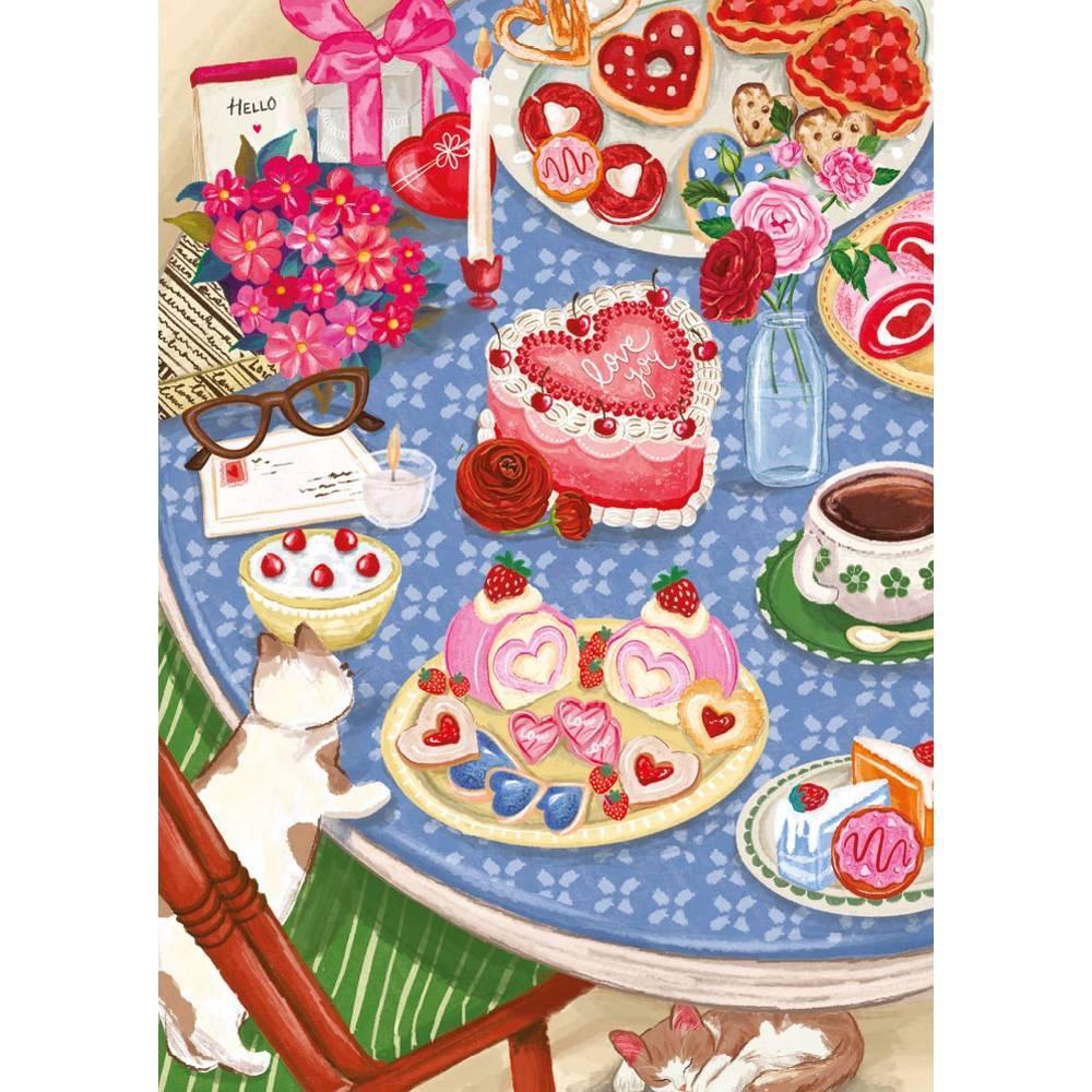 Magnolia Cat Feast Shanya Bharti 1000pc Jigsaw Puzzle
