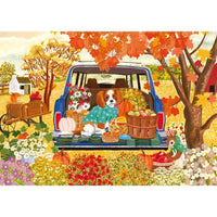 Magnolia Dog In The Car Shanya Bharti 1000pc Jigsaw Puzzle