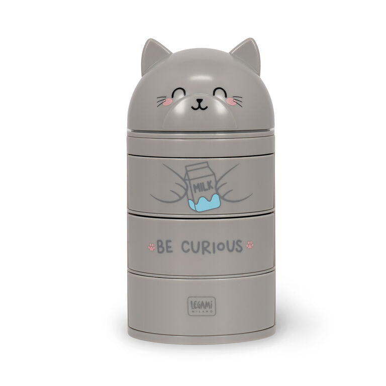 Legami Aww-rganiser Kitty desk organiser with three drawers
