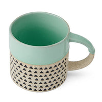 Mikasa 390 ml Wax Resist Mug – Green Glaze