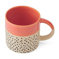 Mikasa 390 ml Wax Resist Mug – Orange Glaze