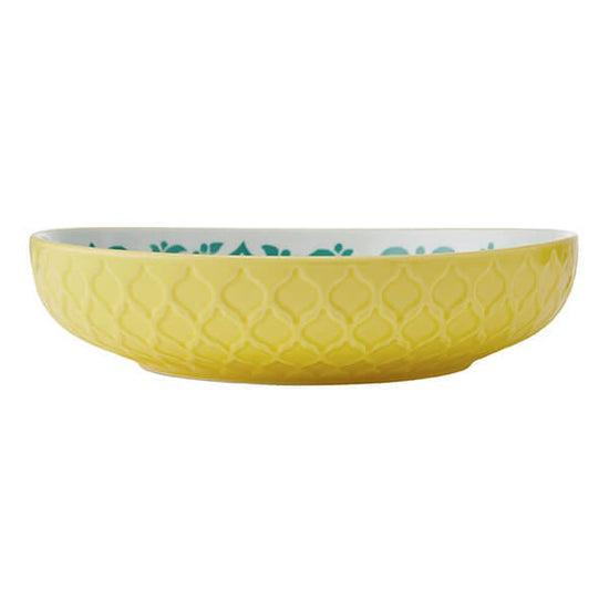 Mikasa 21 cm Coupe Bowl – Yellow Blue Geometric