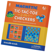 Tic Tac Toe & Checkers - Dino - Croc Creek Magnetic Games