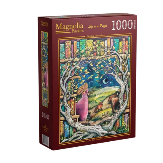 Magnolia Finding Dreamland Kat Fedora 1000pc Jigsaw Puzzle