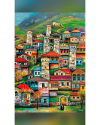 Magnolia Beautiful Village David Martiashvili 1000pc Jigsaw Puzzle Adult Jigsaws
