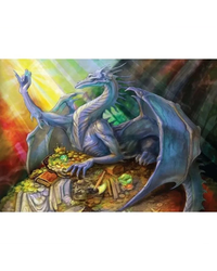 Magnolia Blue Dragon and Treasure 1500pc Mini Jigsaw Puzzle Adult Jigsaws