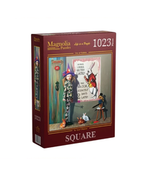 Magnolia Day of Rabbits 1023-Piece Jigsaw Puzzle