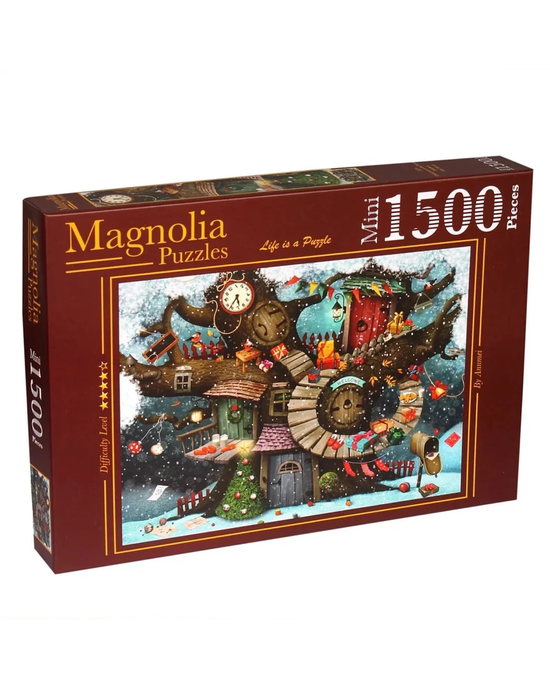 Magnolia Puzzle Christmas in the Forest 1500pc Mini Jigsaw Puzzle