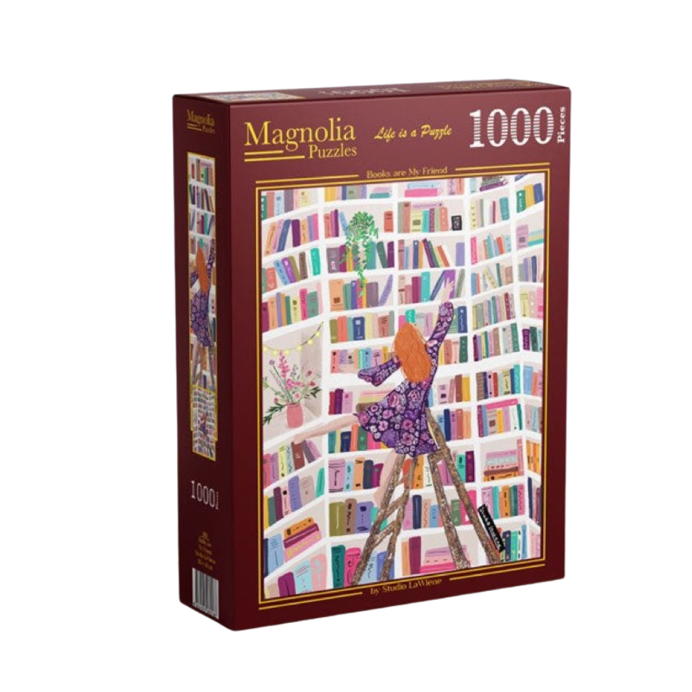 Magnolia Books are My Friend Studio LaWiene 1000pc Jigsaw Puzzle
