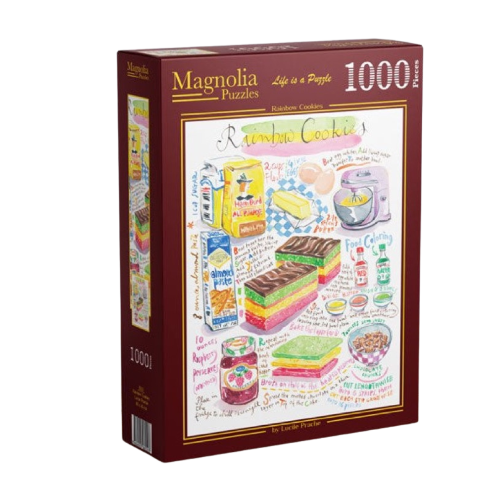 Magnolia Rainbow Cookies Lucile Prache 1000pc Jigsaw Puzzle