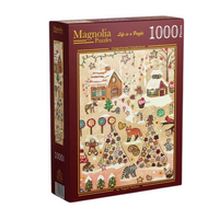 Magnolia Gingerbread Wonderland Magali Modoux 1000pc Jigsaw Puzzle