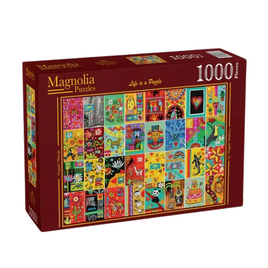 Magnolia Popart Mosaic Magali Modoux 1000pc Jigsaw Puzzle