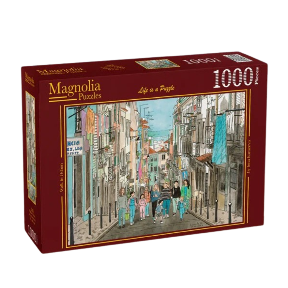 Magnolia Walk in Lisbon Inna Korneeva 1000pc Jigsaw Puzzle