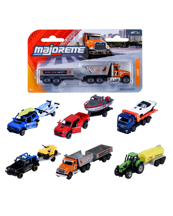 Majorette City Trailers Toy Vehicle Assortment