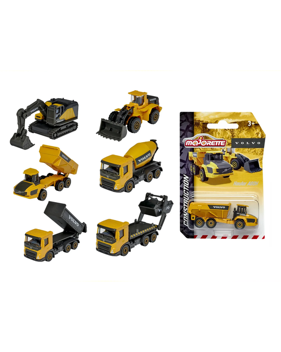 Majorette Volvo Construction Premium Toy Vehicle Assortment