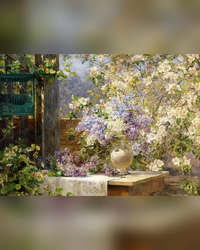 Enjoy Puzzle Marie Egner: in the Blossoming Bower 1000-Piece Jigsaw Puzzle-3