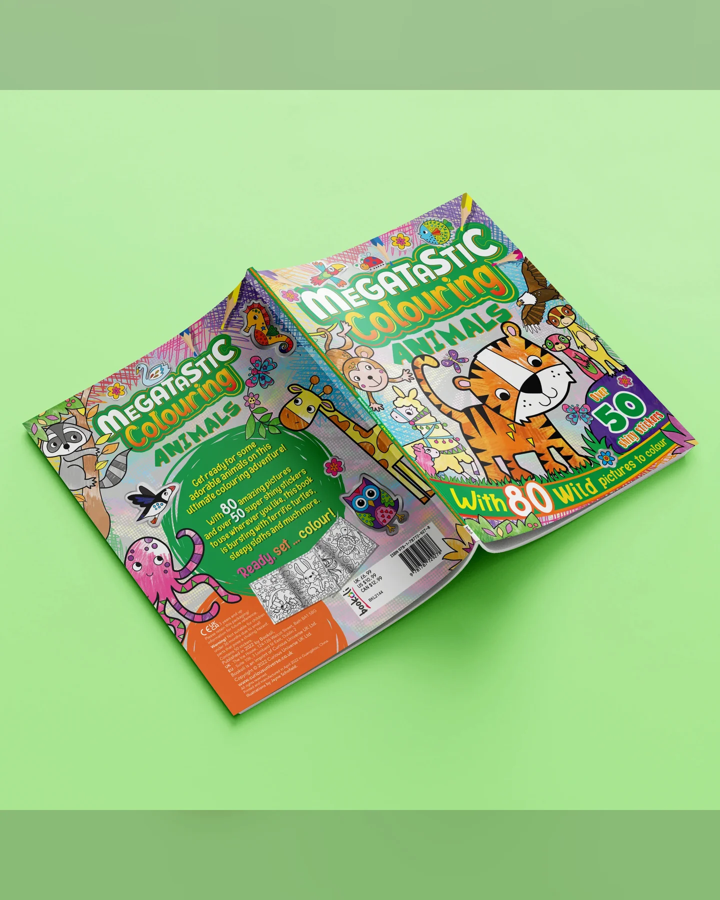 Hinkler Megatastic Animals Colouring Book-5