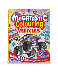 Hinkler Megatastic Vehicles Colouring Book