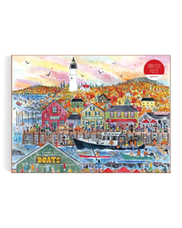 Galison Michael Storrings Autumn by the Sea 1000-Piece Jigsaw Puzzle