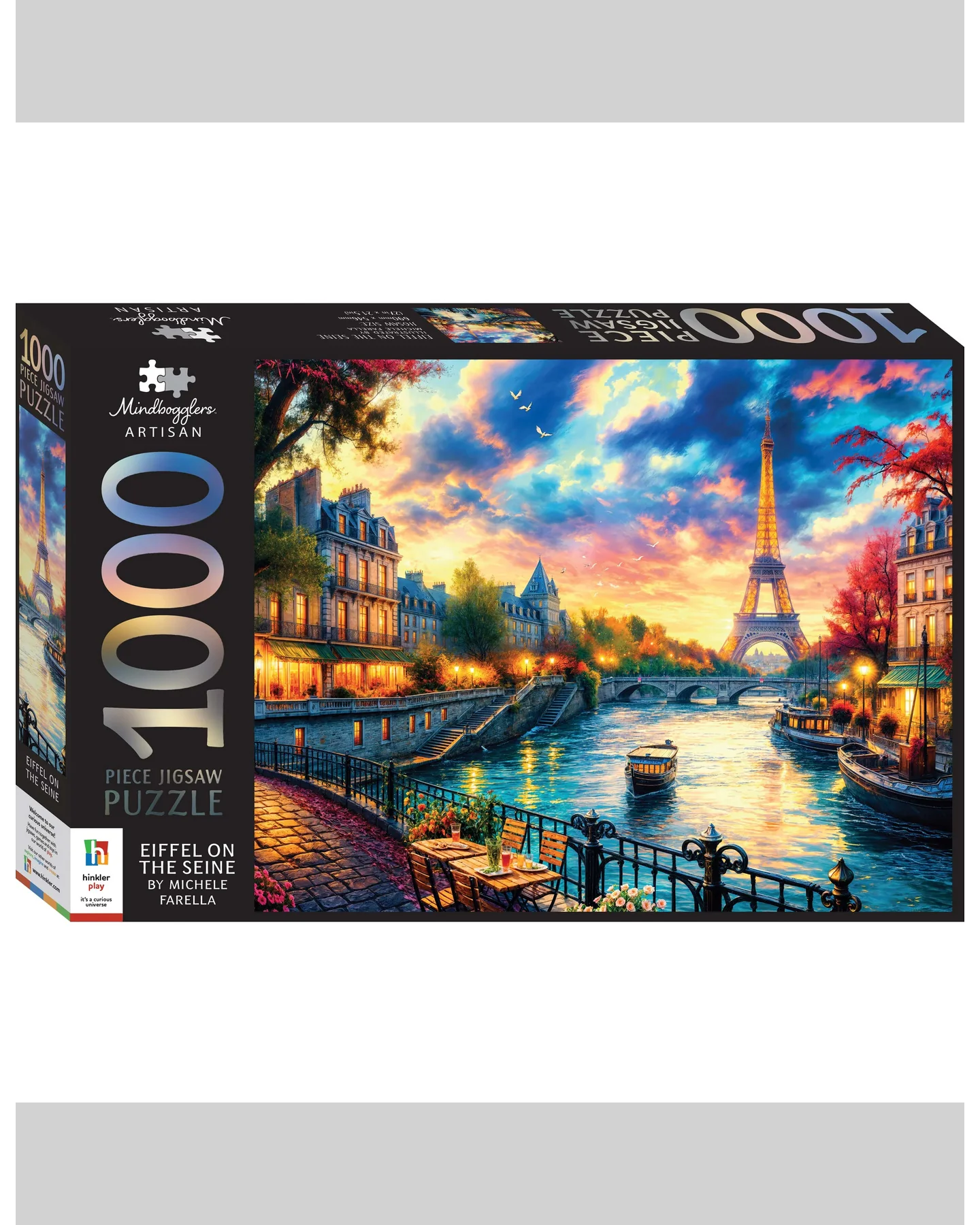 Mindbogglers Artisan Eiffel on the Seine 1000-Piece Jigsaw Puzzle Adult Jigsaws